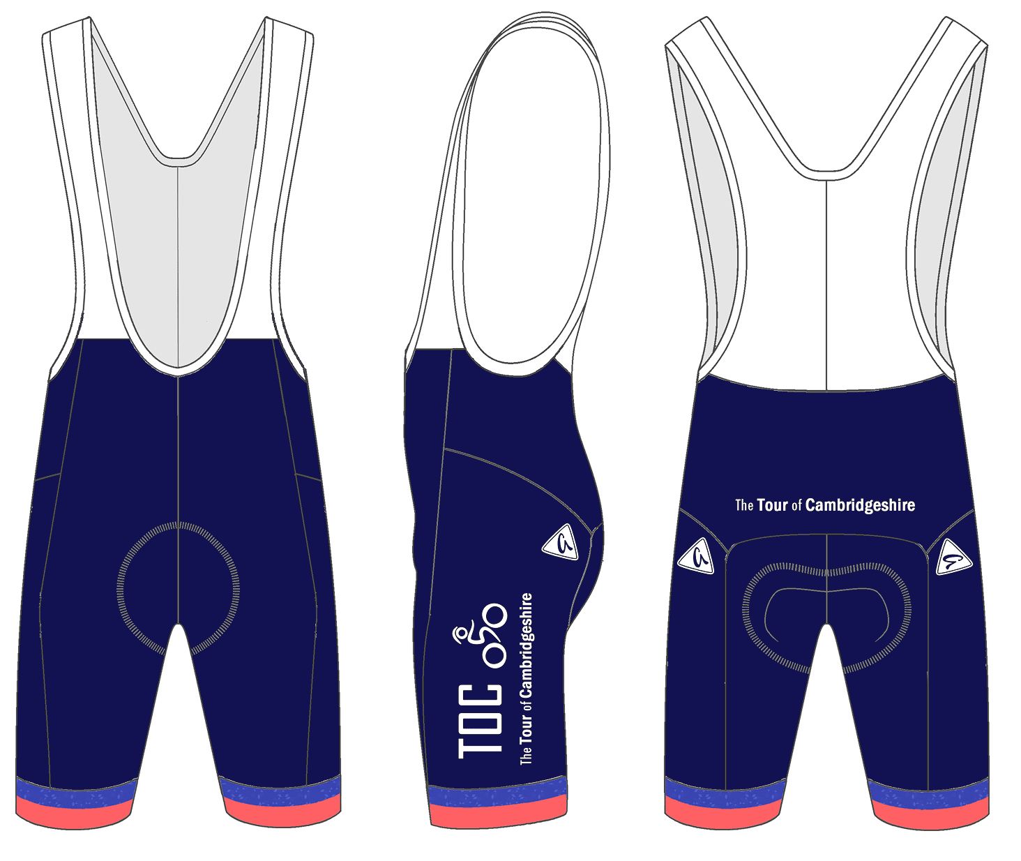 navy bib shorts