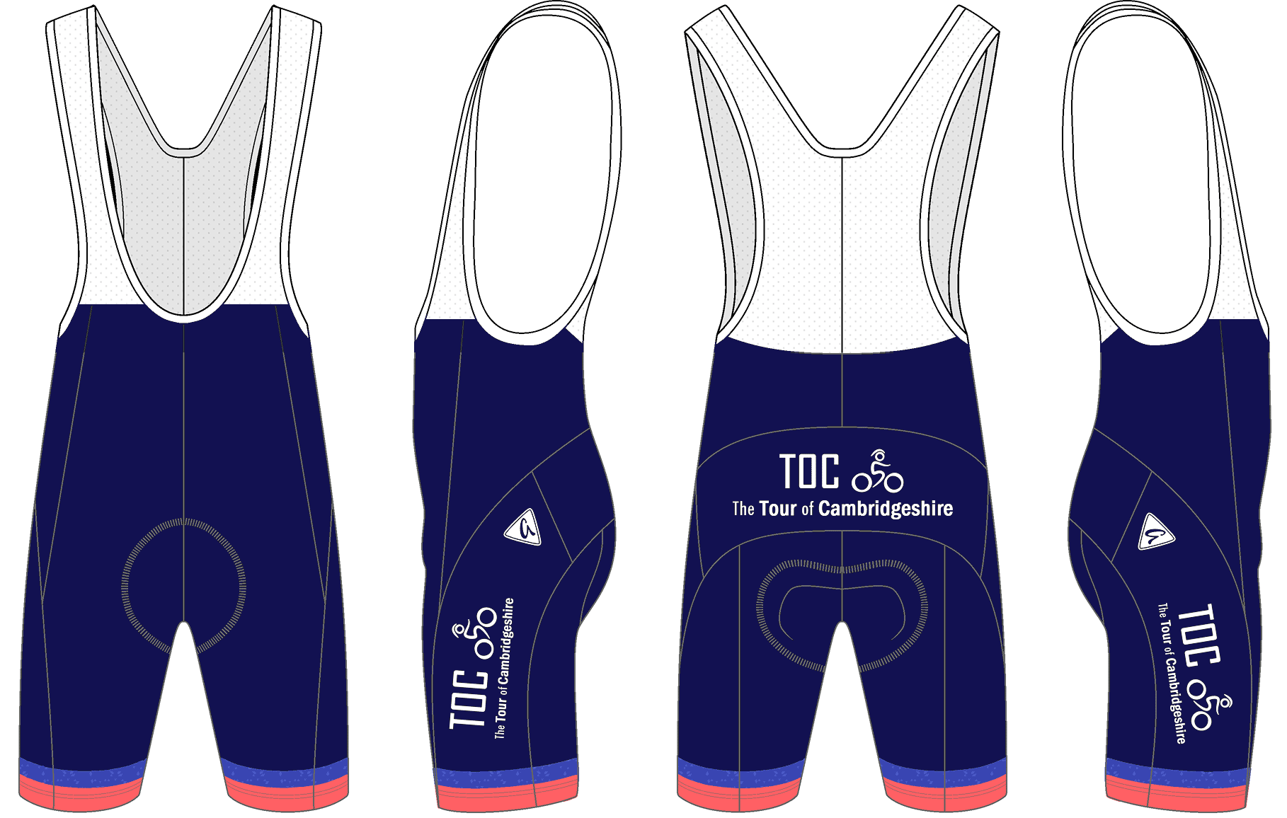navy cycling bib shorts